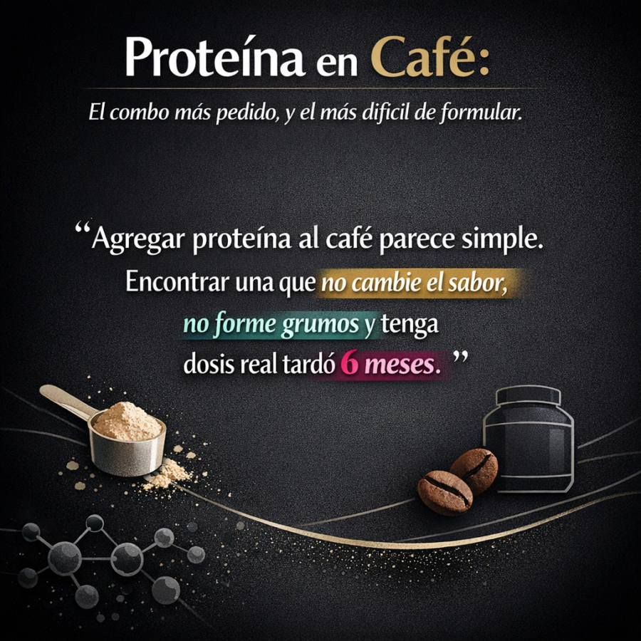 Proteína en café: el combo que más me pidieron y más trabajo me costó formular