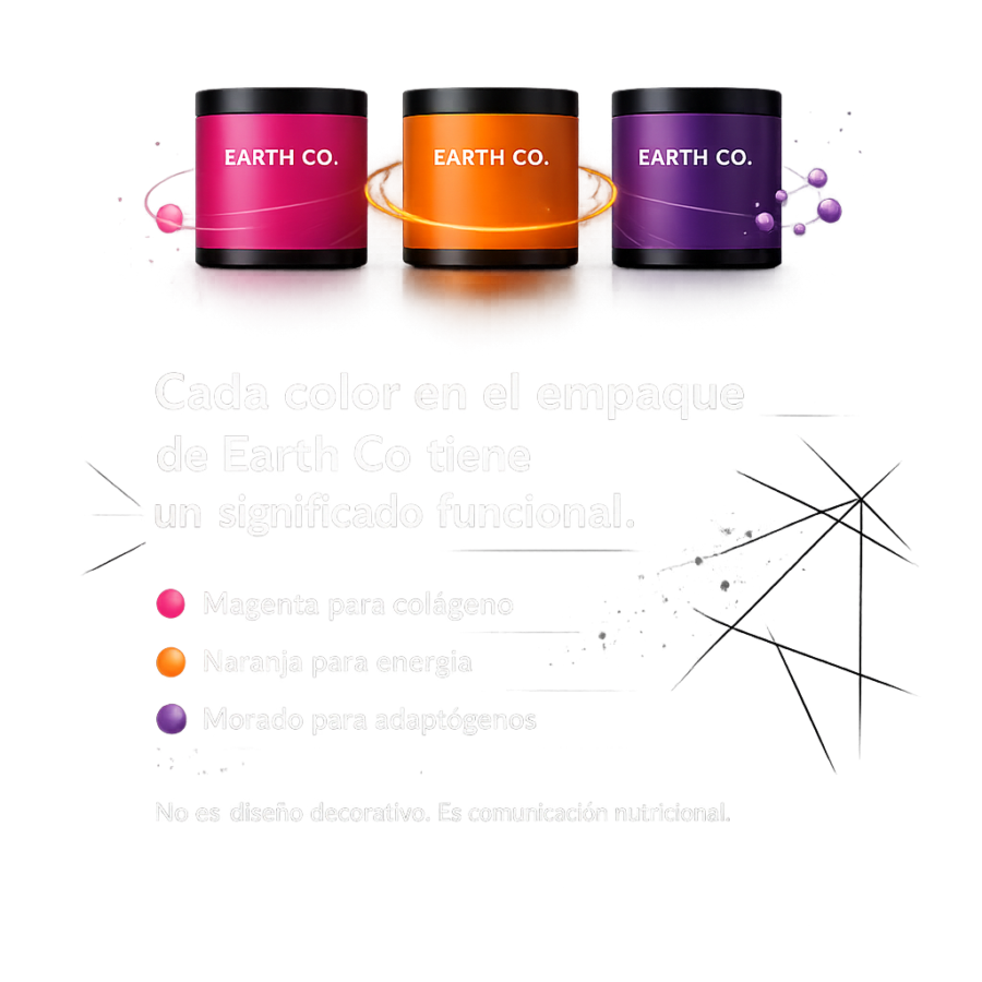Cómo Earth Co diseñó cada empaque para que el producto se entienda antes de abrirlo