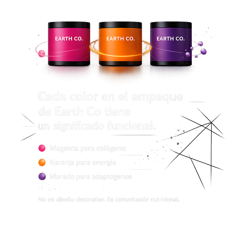 Cómo Earth Co diseñó cada empaque para que el producto se entienda antes de abrirlo