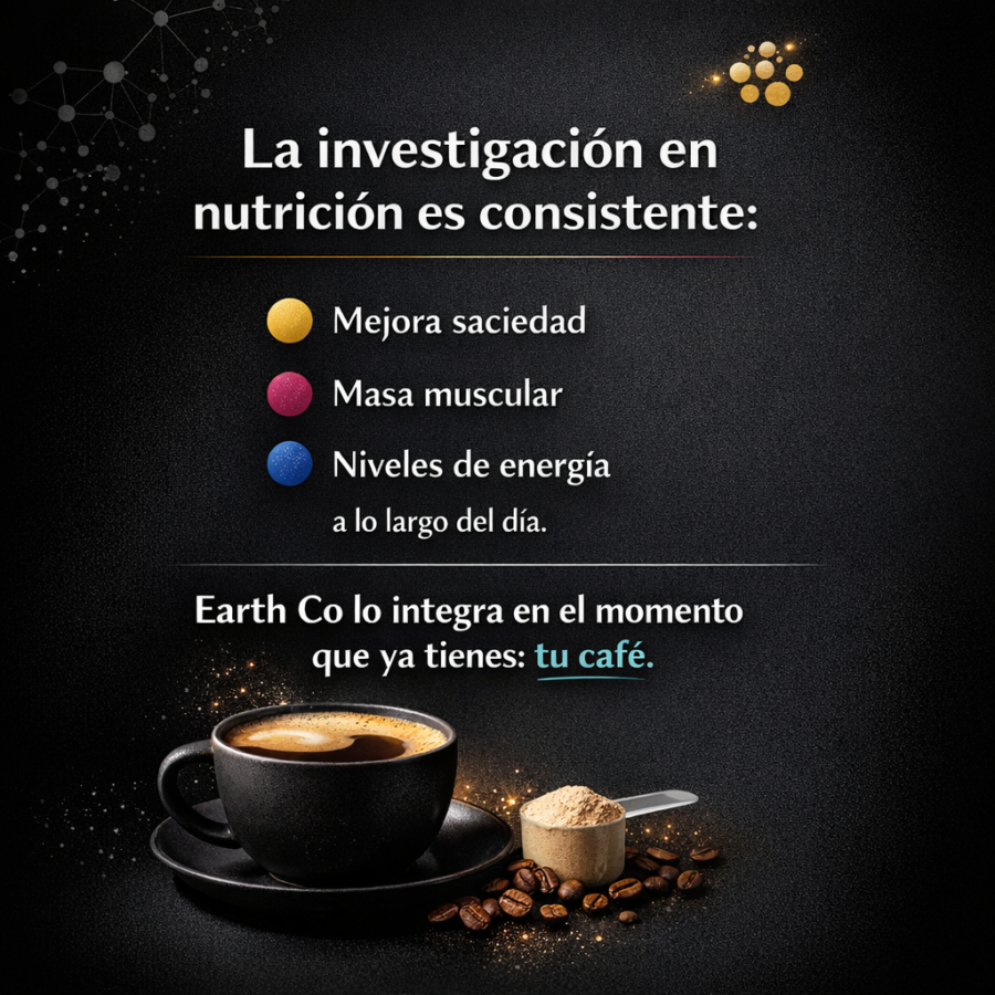 Proteína en el desayuno: por qué Earth Co la pone en el café y no en un batido aparte