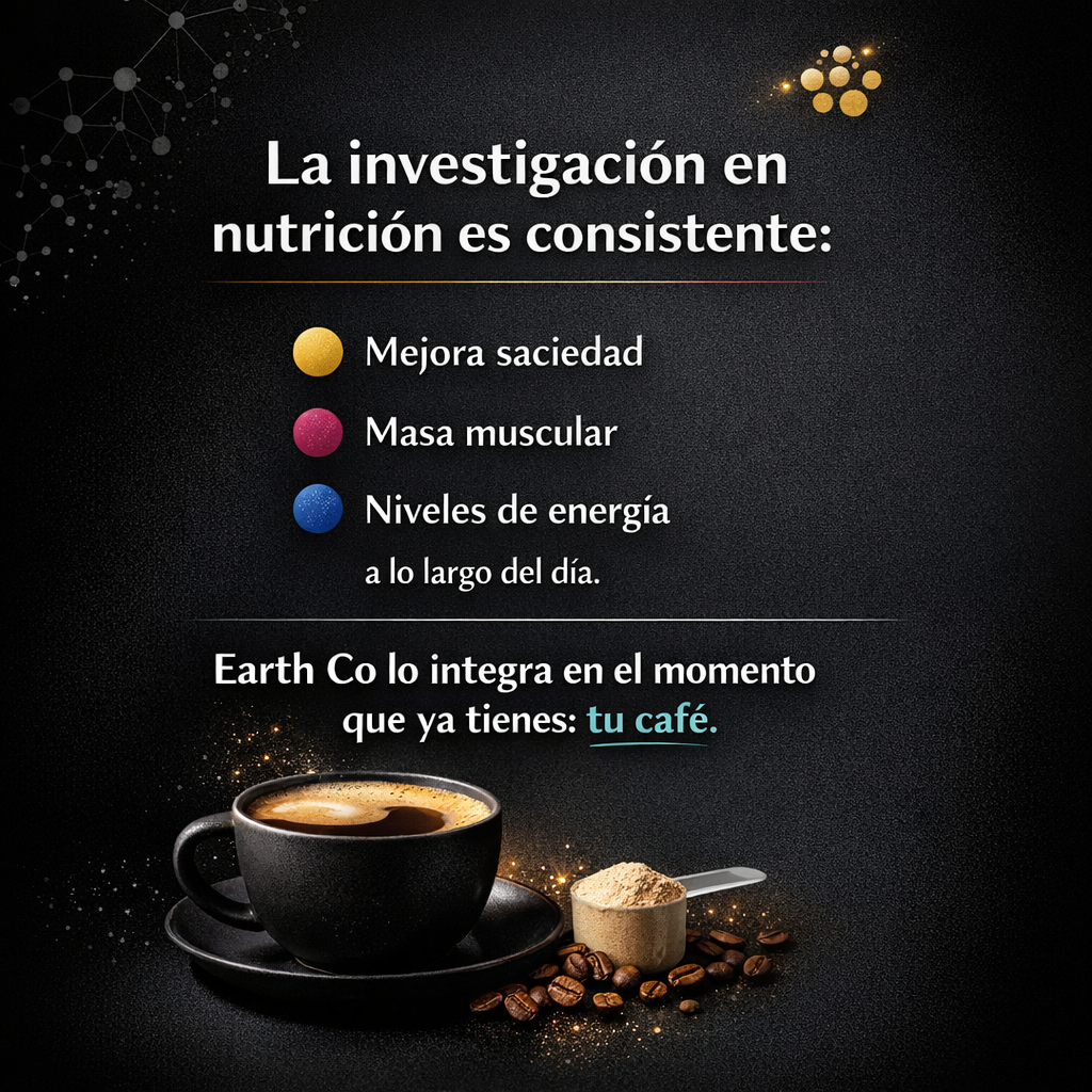 Proteína en el desayuno: por qué Earth Co la pone en el café y no en un batido aparte