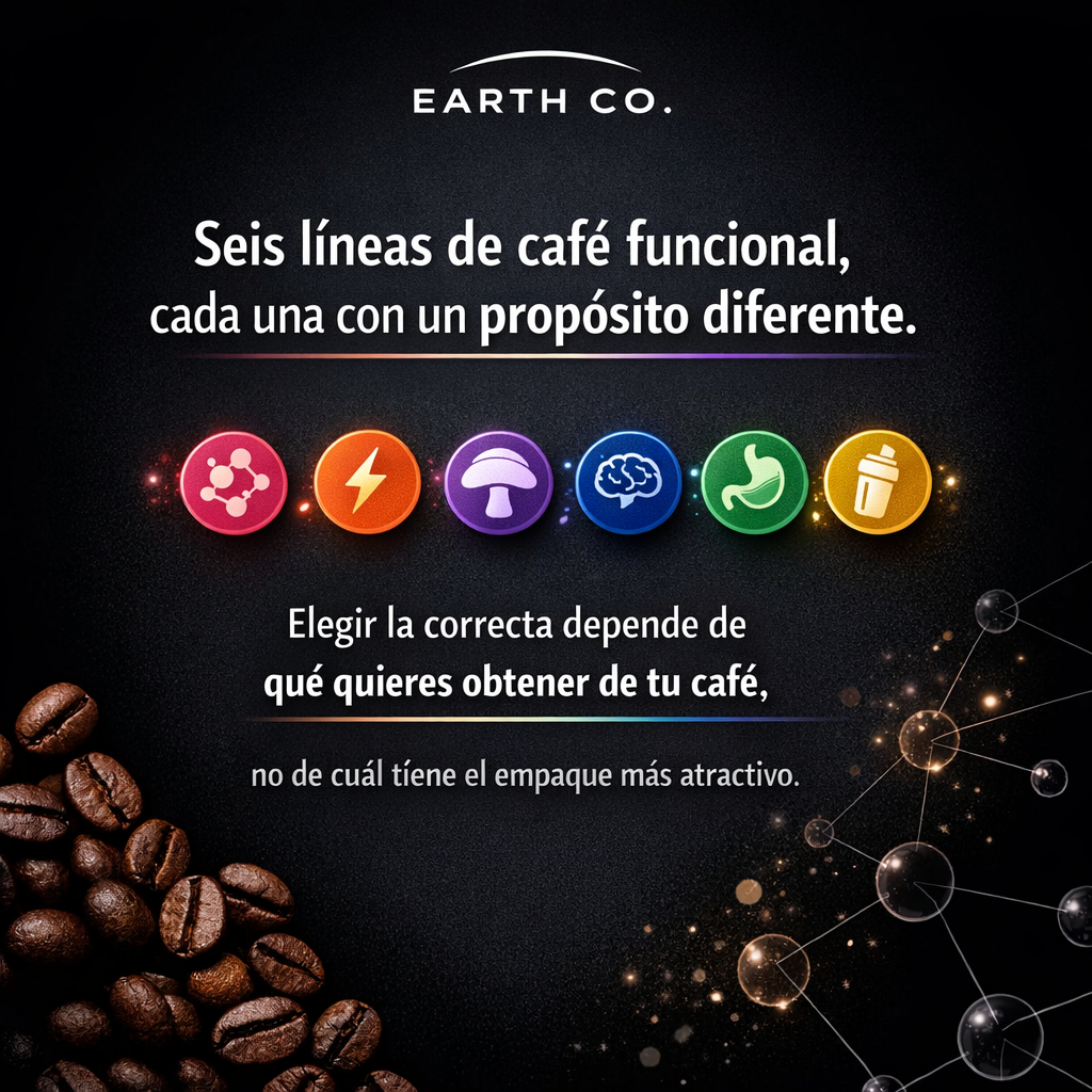 Earth Co en el supermercado: cómo encontrar nuestros cafés funcionales y qué línea elegir según tu objetivo