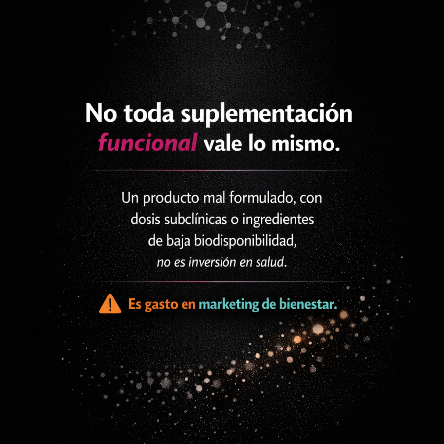 Cuándo invertir en suplementación funcional tiene sentido y cuándo es solo gasto?