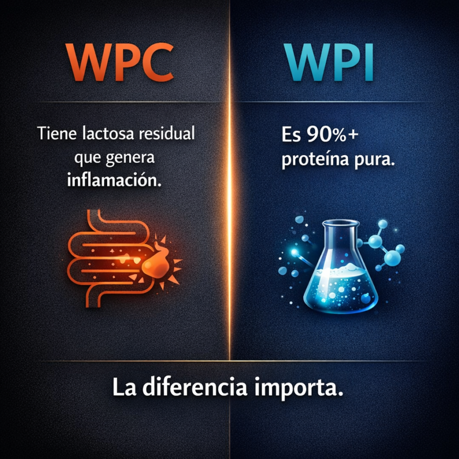 WPI vs WPC: la diferencia que determina si tu proteína funciona