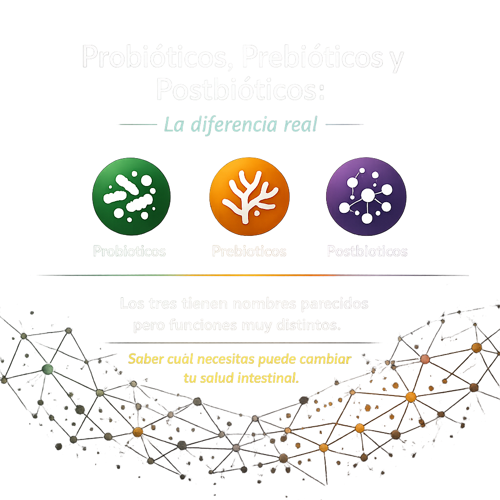 Probióticos, prebióticos y postbióticos: la diferencia real