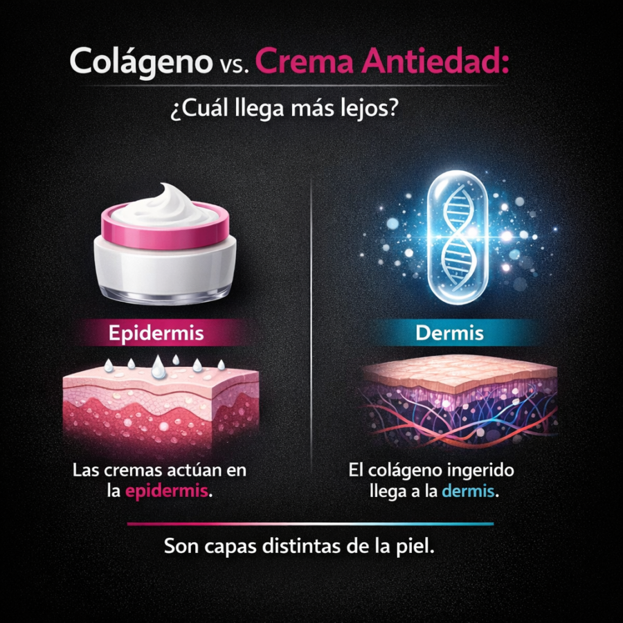 Colágeno vs crema antiedad: ¿cuál llega más lejos?
