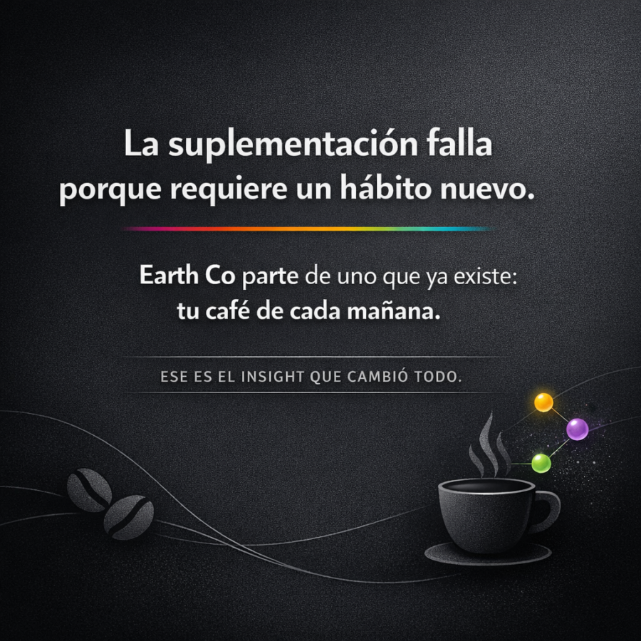 Por qué Earth Co nació del café y no de una cápsula: el hábito que ya tienes como vehículo de nutrición