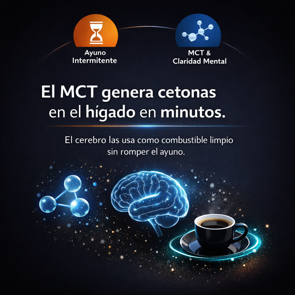 Ayuno intermitente + MCT para claridad mental