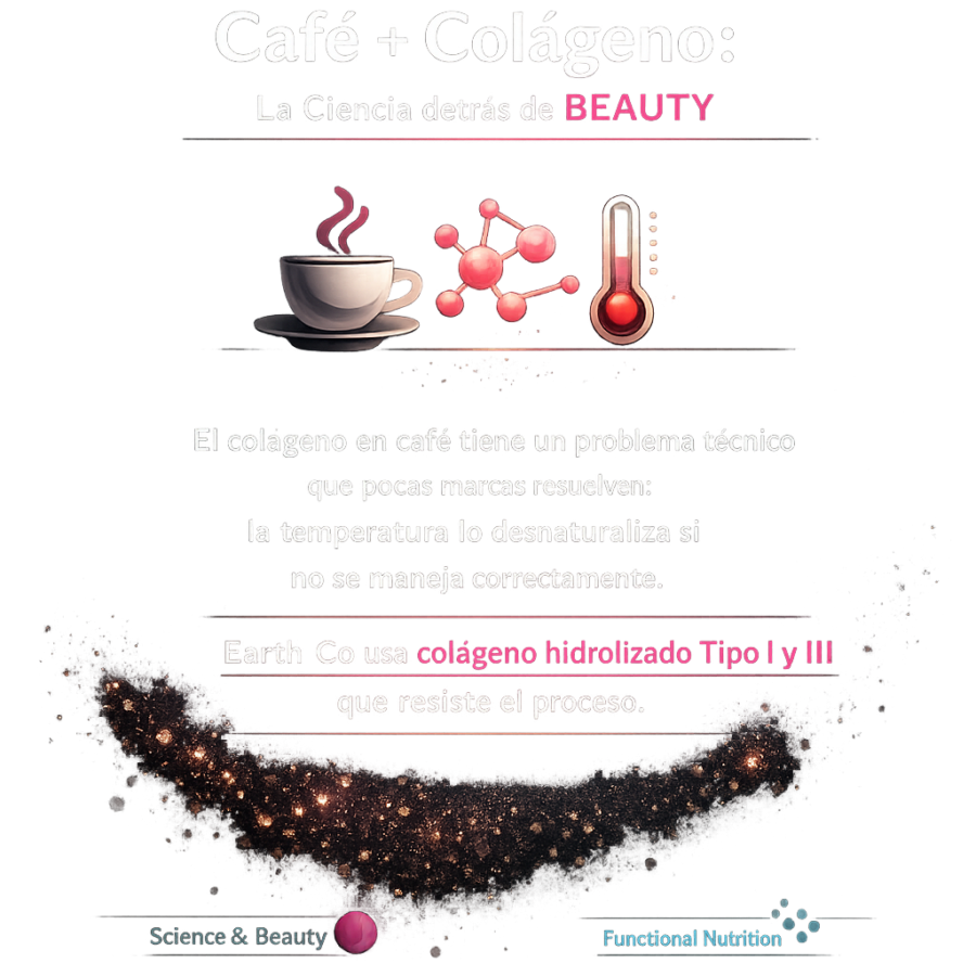 Café + Colágeno: cómo funciona la combinación y por qué la línea BEAUTY de Earth Co está formulada así