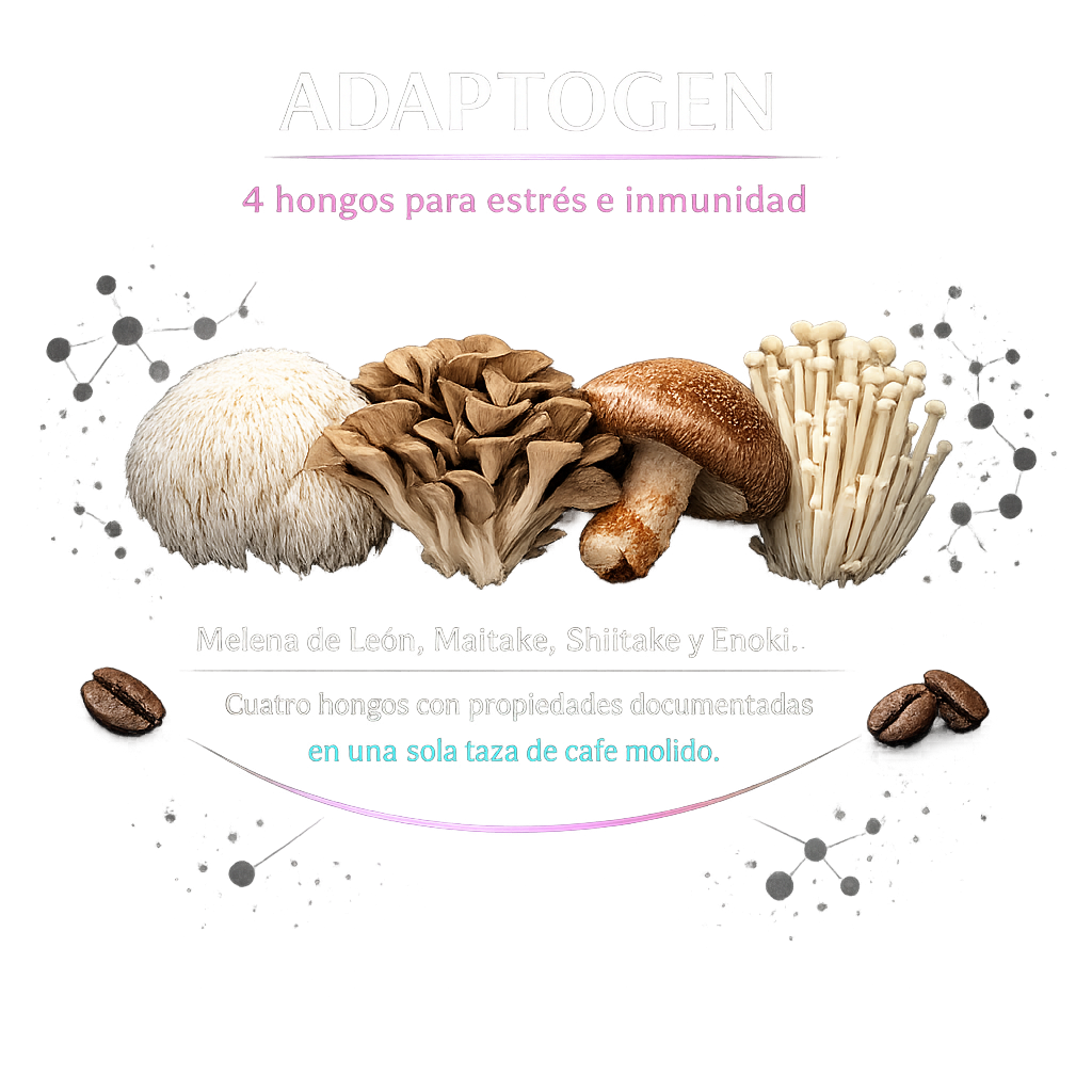 ADAPTOGEN: 4 hongos para estrés e inmunidad