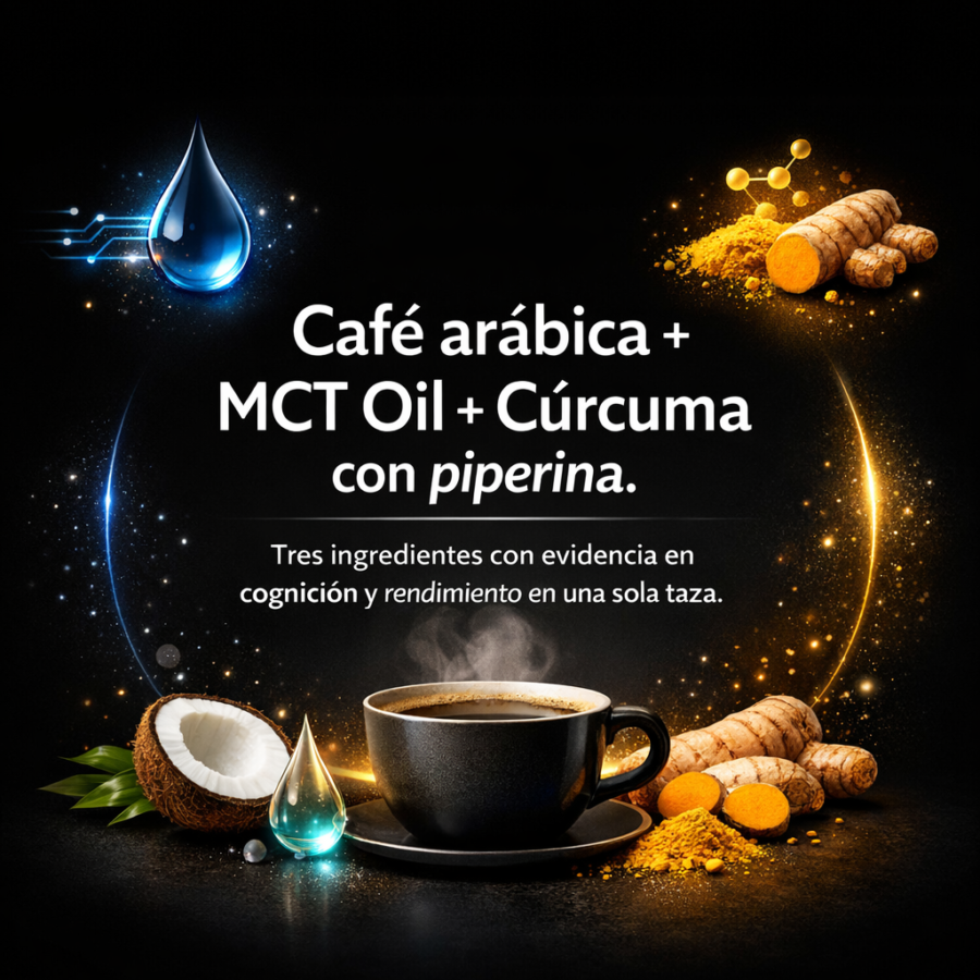 FOCUS: MCT Oil y cúrcuma para tu cerebro