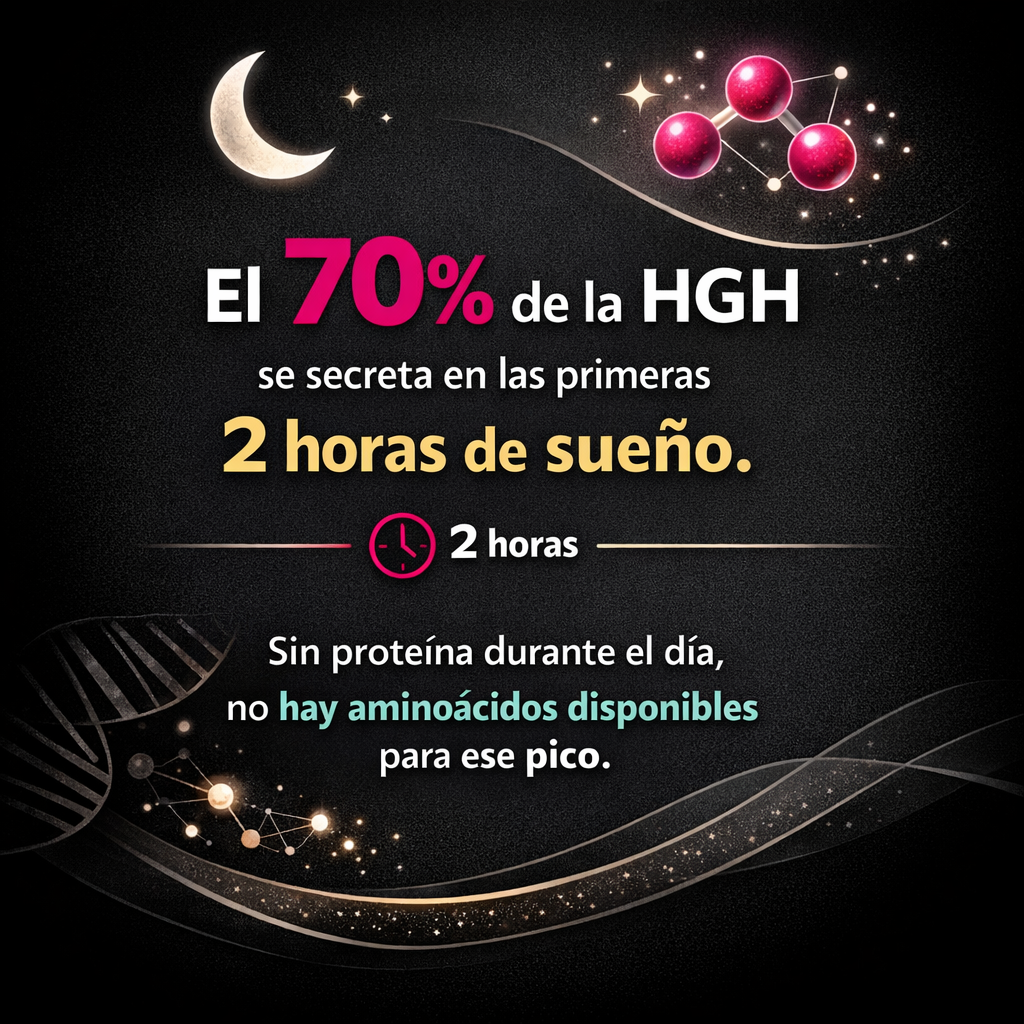 La hormona del crecimiento se secreta mientras duermes
