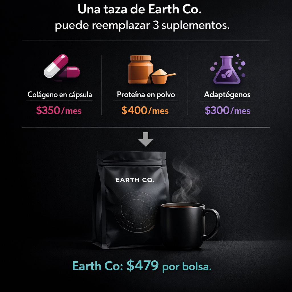 Una taza de Earth Co puede reemplazar 3 suplementos