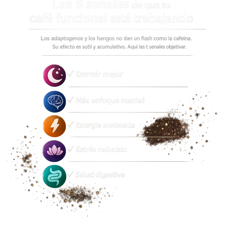 Las 5 señales de que tu café funcional está trabajando