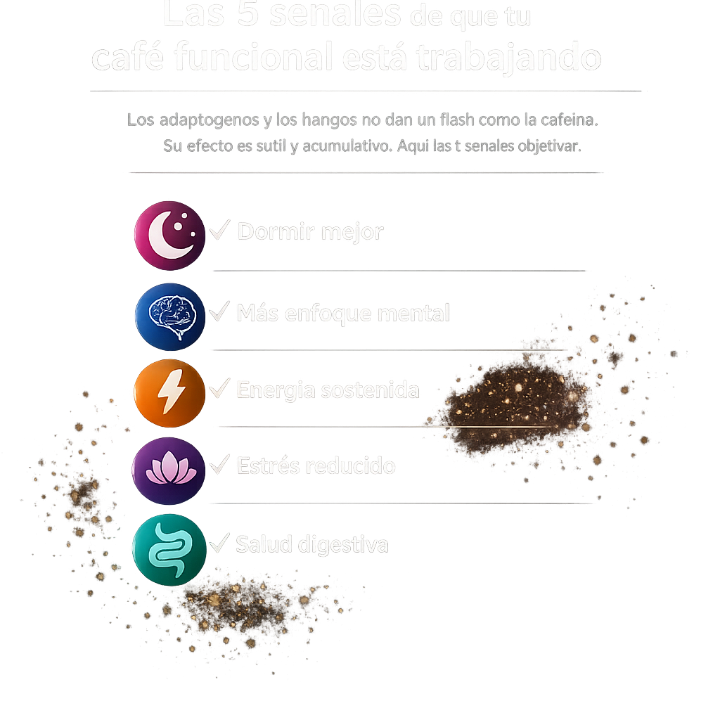 Las 5 señales de que tu café funcional está trabajando