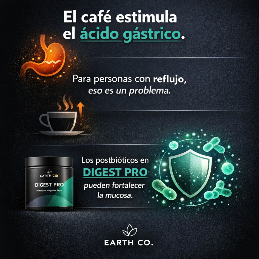 El café genera acidez: causas y solución funcional
