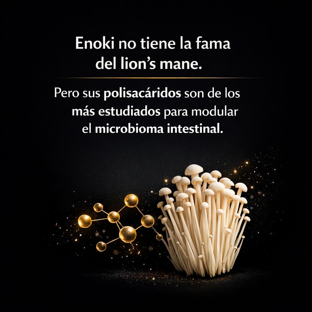 Enoki: el hongo subestimado de Earth Co para la microbiota