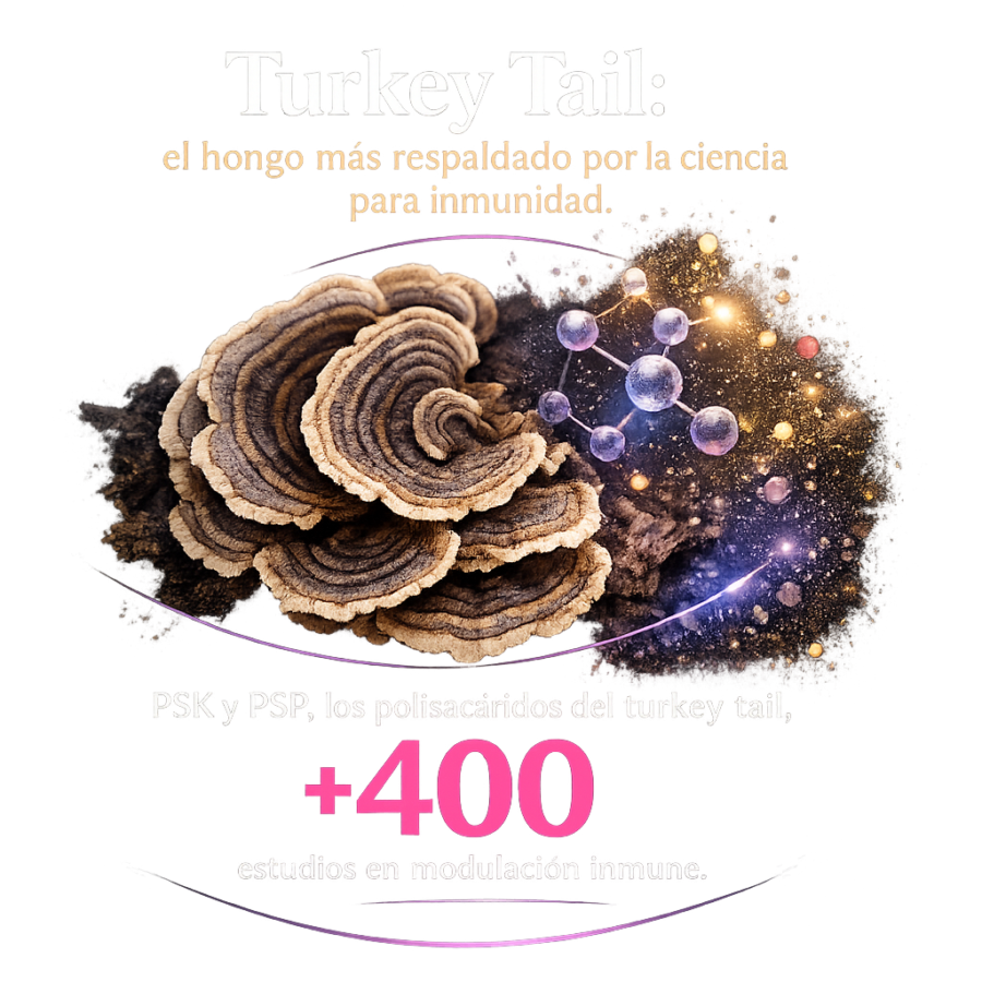 Turkey tail: el hongo más respaldado por la ciencia para inmunidad