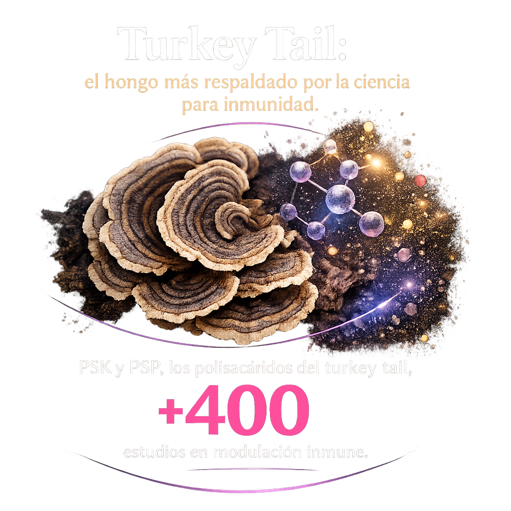 Turkey tail: el hongo más respaldado por la ciencia para inmunidad