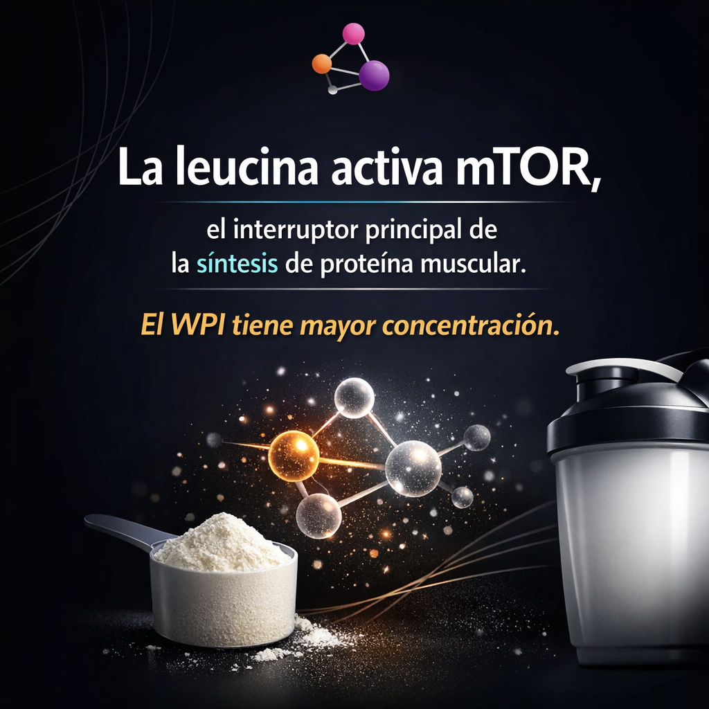 La leucina activa la síntesis muscular y el WPI la tiene en mayor cantidad