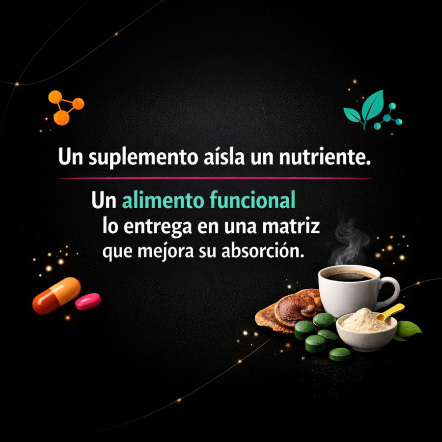 Suplemento vs alimento funcional: la diferencia que importa