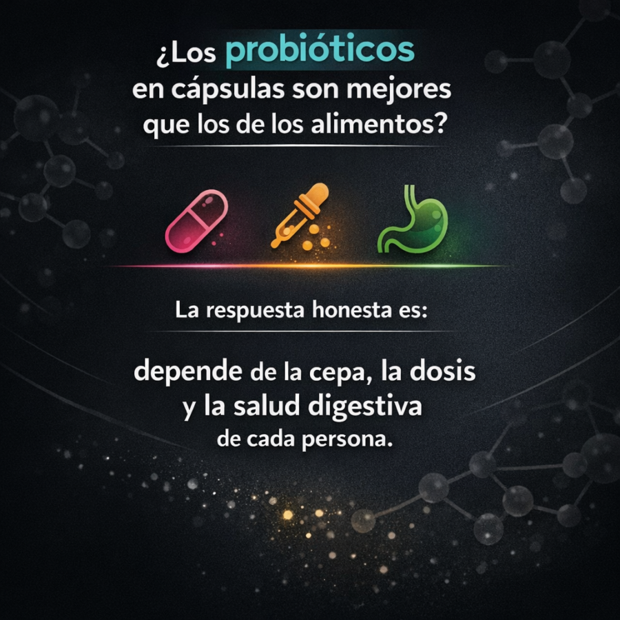 ¿Los probióticos en cápsulas son mejores que los de los alimentos?
