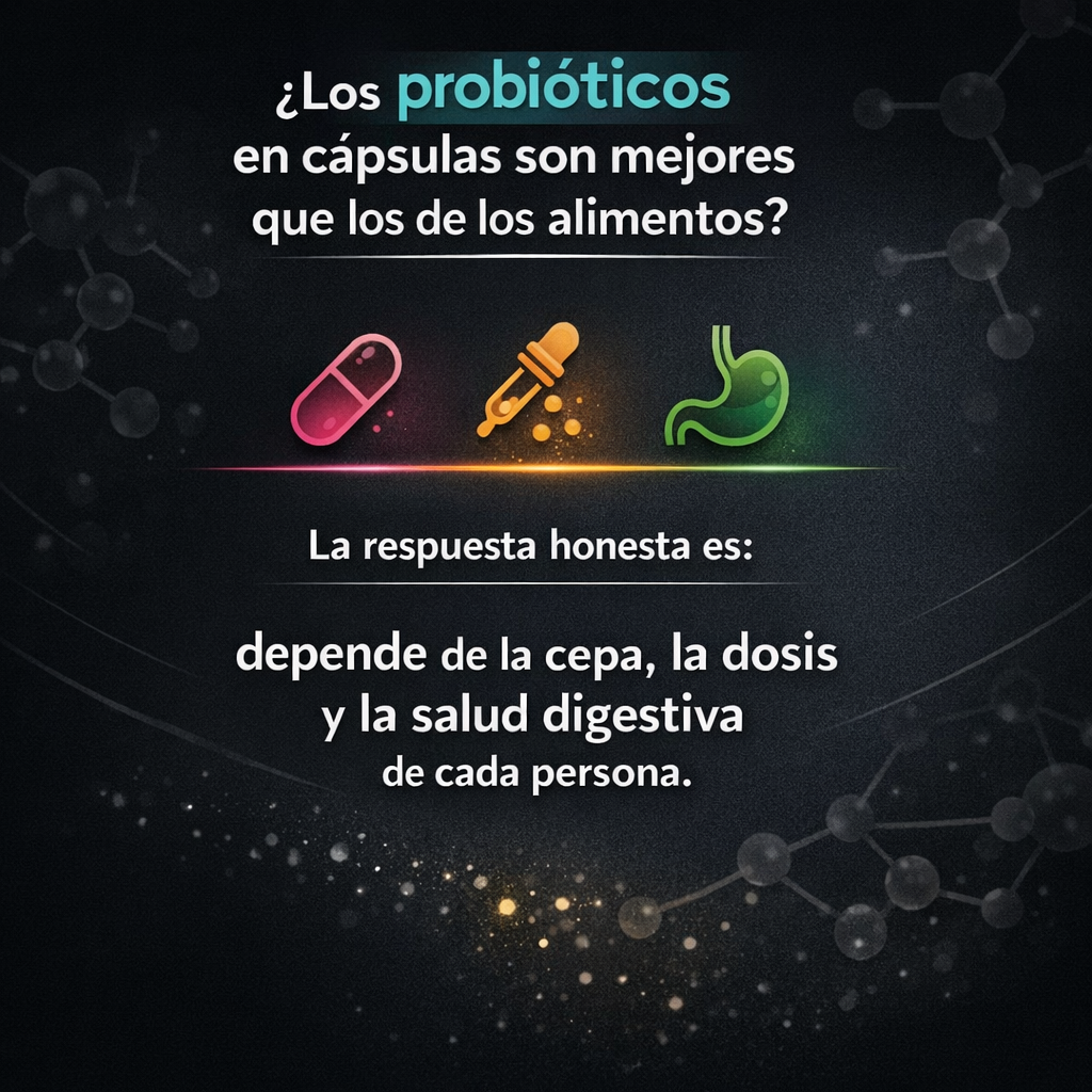 ¿Los probióticos en cápsulas son mejores que los de los alimentos?