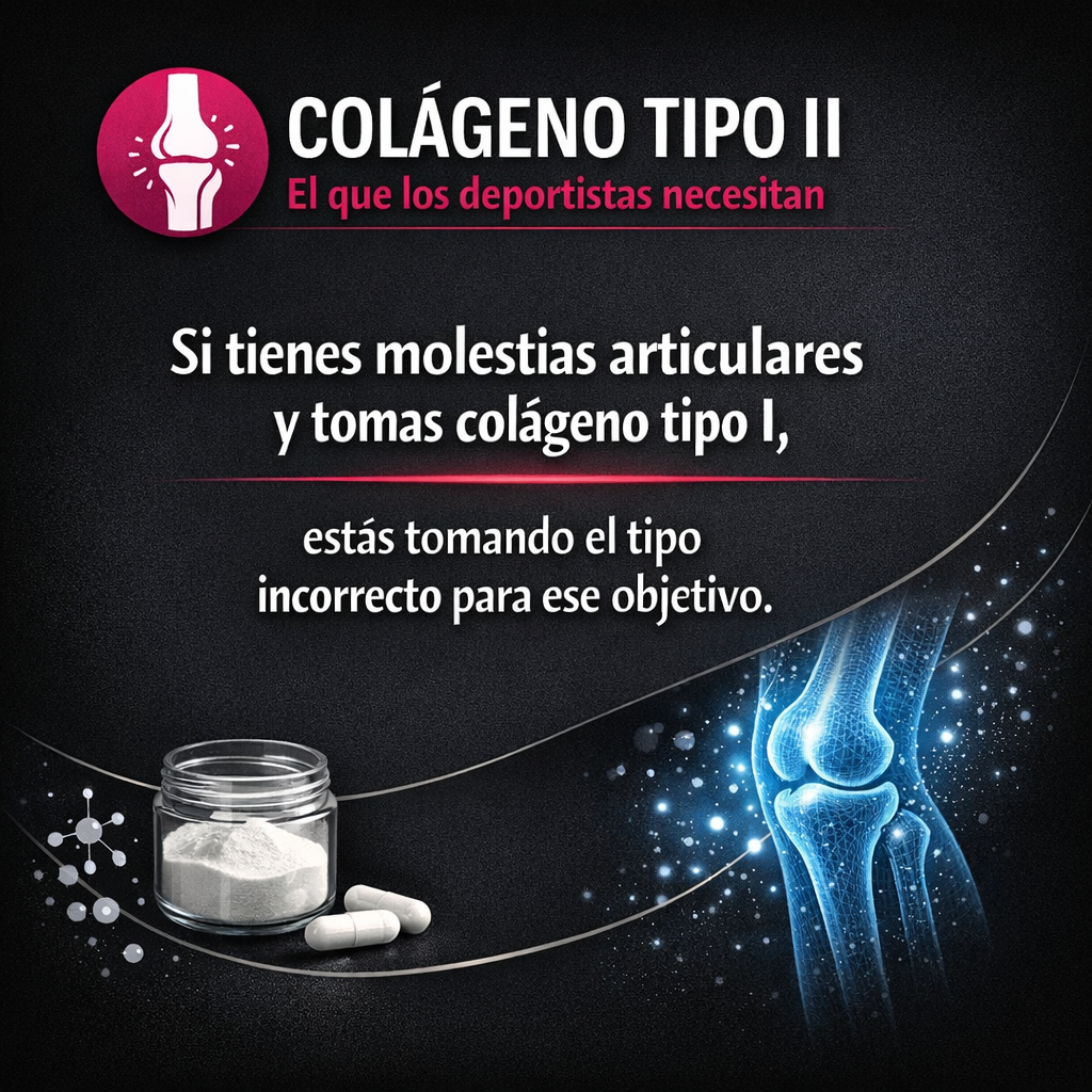 Colágeno tipo II: el que los deportistas necesitan y pocos toman
