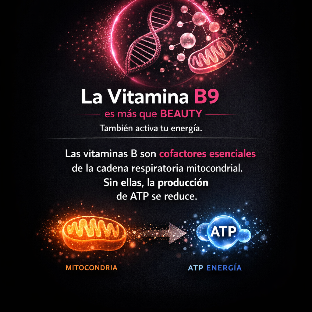 La vitamina B9 en BEAUTY no es solo para piel: también activa tu energía