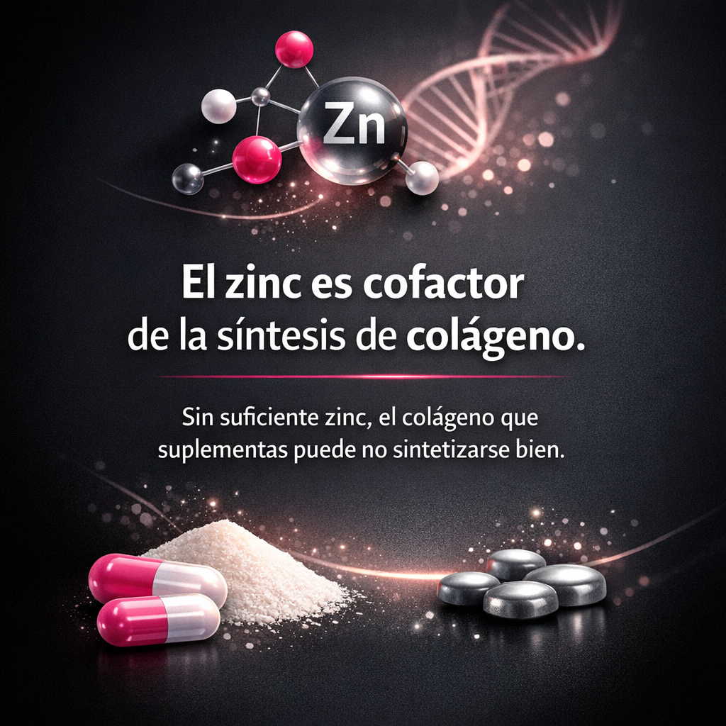 Zinc: el mineral cofactor del colágeno que pocas personas asocian a la piel