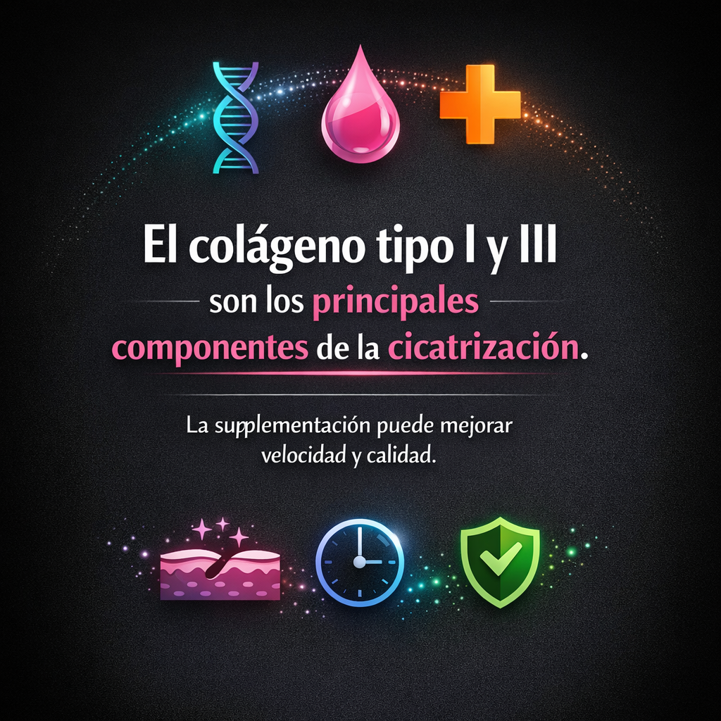 Colágeno y cicatrización: lo que la evidencia dice sobre regeneración de la piel