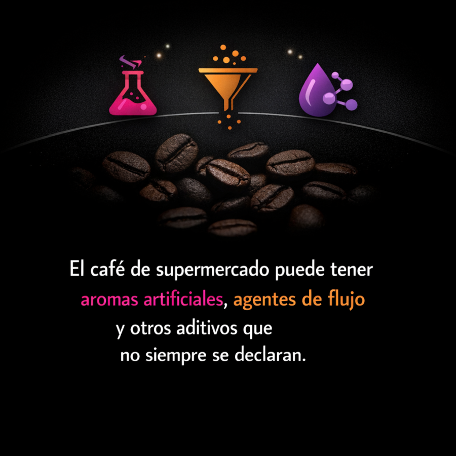 Los aditivos del café convencional que no te dicen