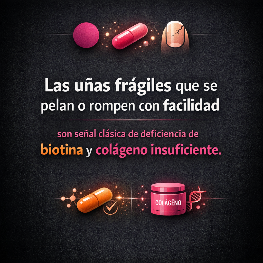 Uñas frágiles: la señal de deficiencia que el colágeno y la biotina pueden resolver