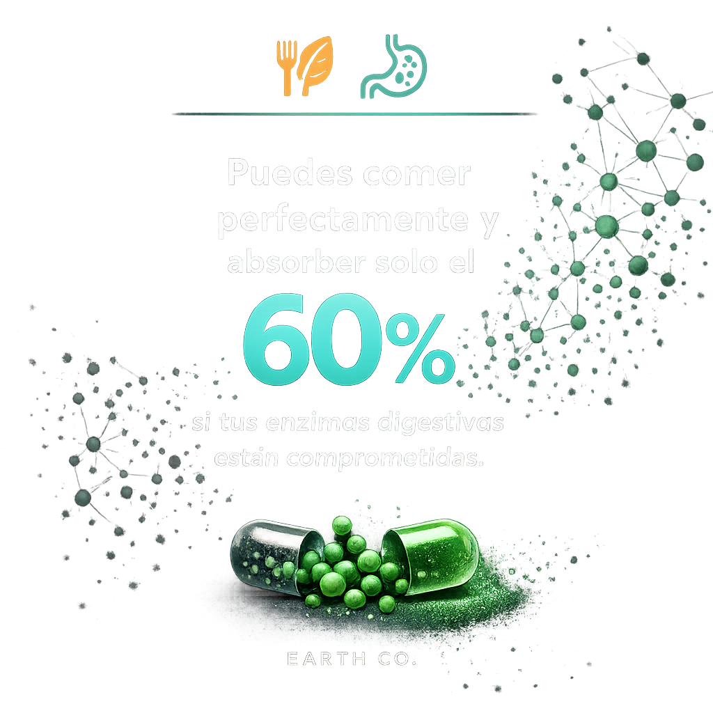 Enzimas digestivas: el eslabón que se pierde entre comer bien y absorber bien