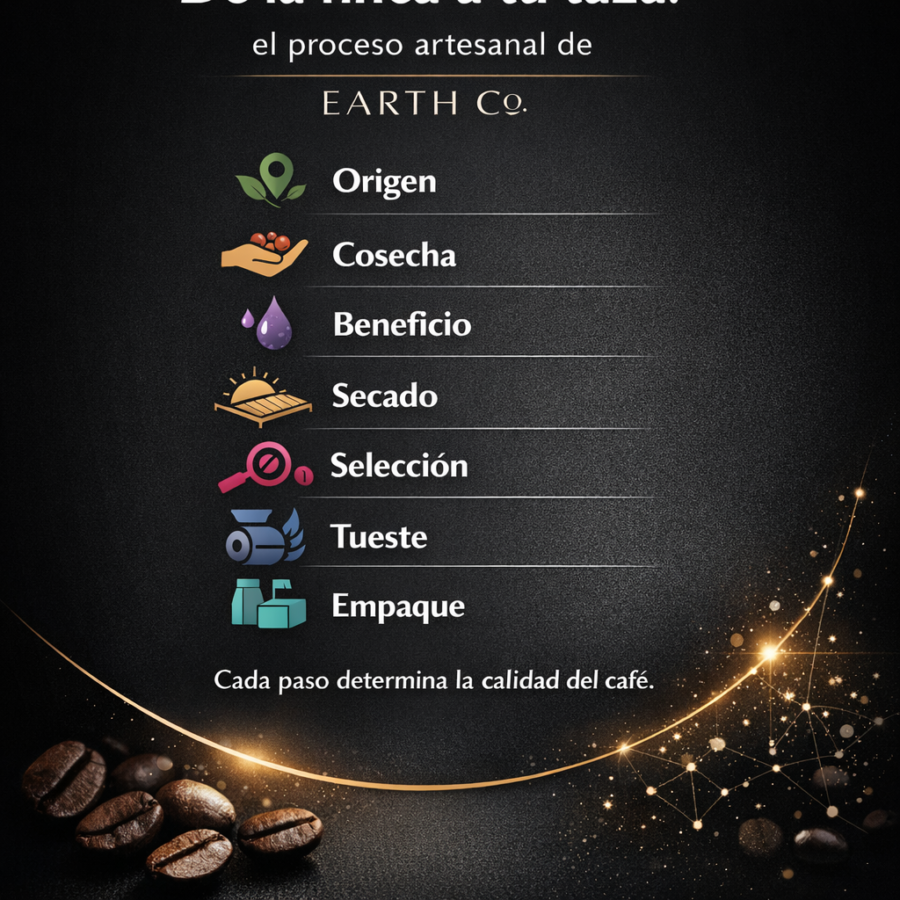 De la finca a tu taza: el proceso artesanal de Earth Co