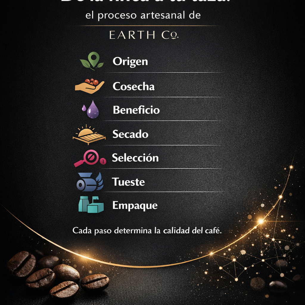De la finca a tu taza: el proceso artesanal de Earth Co