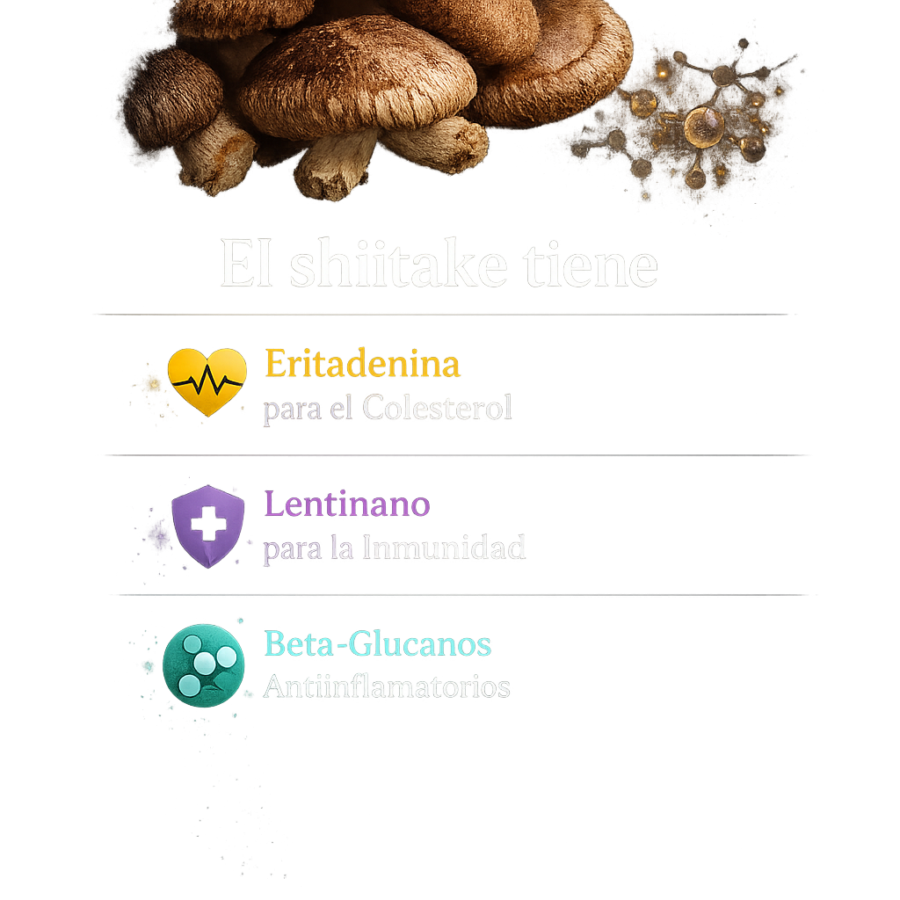 Shiitake: el hongo de cocina con propiedades funcionales que sorprenden
