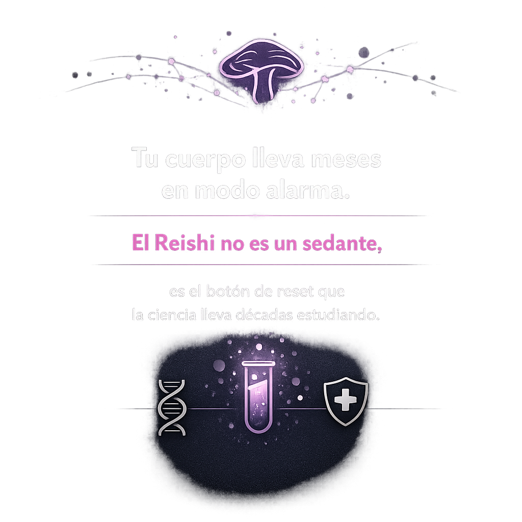 Reishi: el hongo adaptógeno que modula el cortisol y el sistema inmune