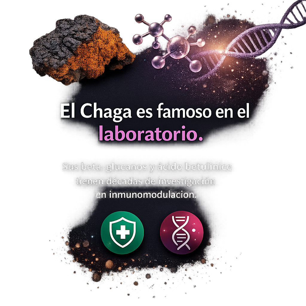 Chaga: el hongo antioxidante que protege tus células del estrés oxidativo