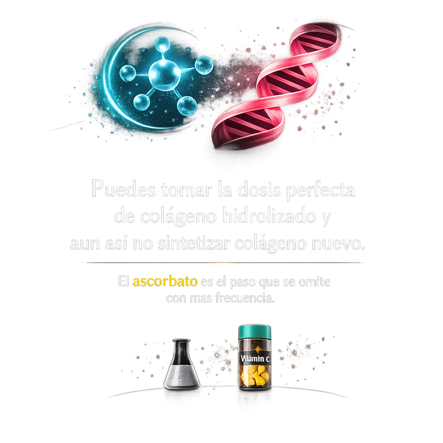 El cofactor que hace fallar al colágeno: por qué sin vitamina C el suplemento es a medias