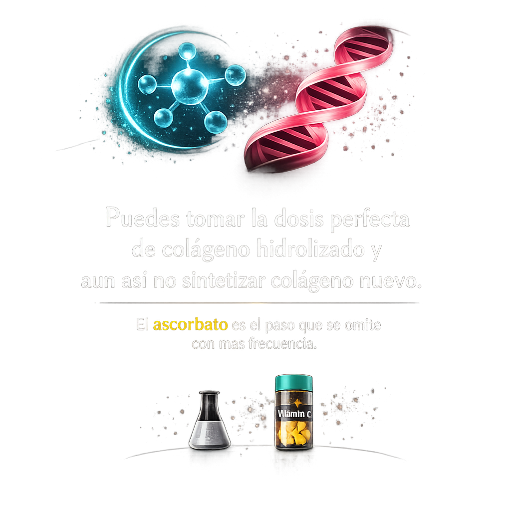 El cofactor que hace fallar al colágeno: por qué sin vitamina C el suplemento es a medias