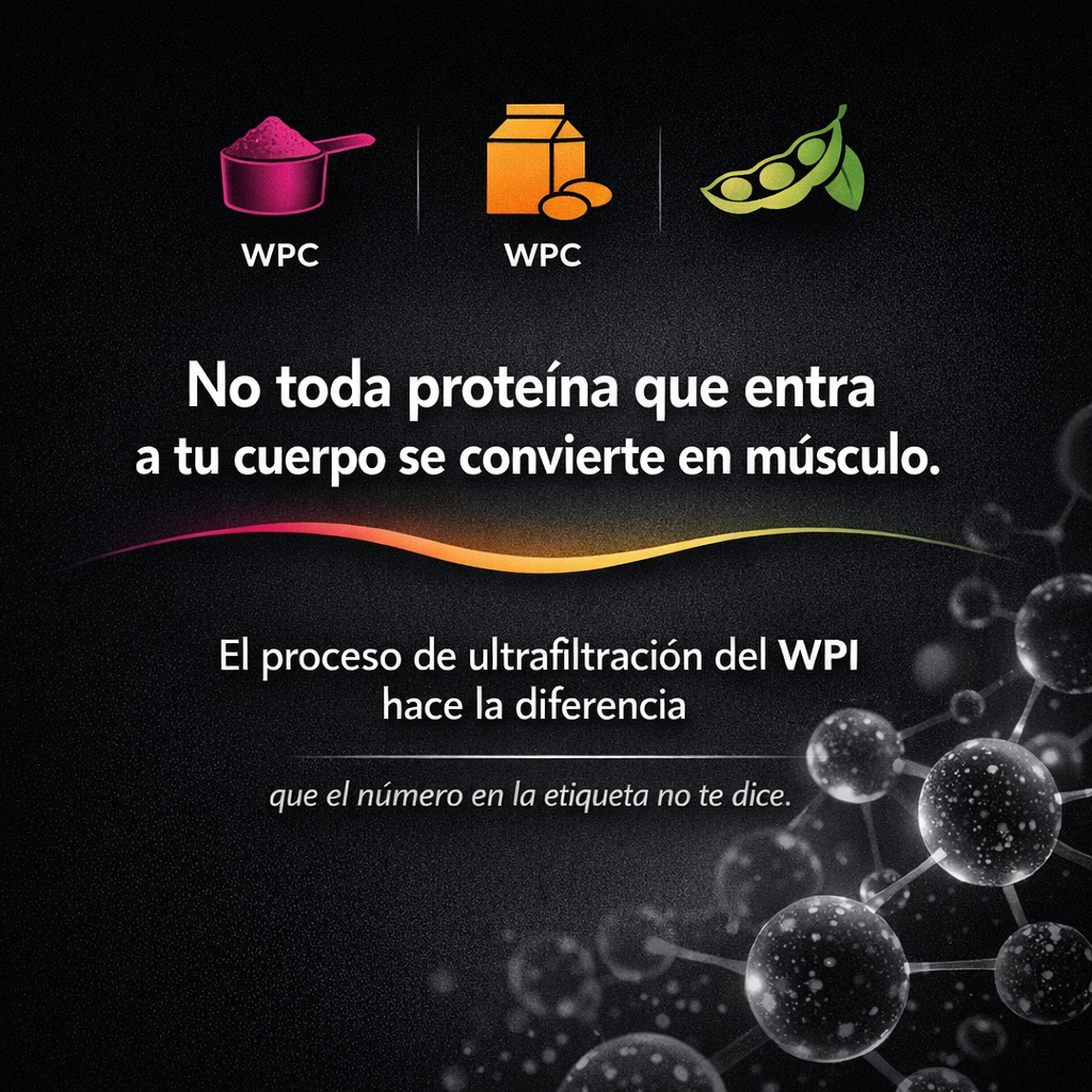 WPI vs WPC vs proteína de soya: cuál tiene mejor perfil de aminoácidos para músculo