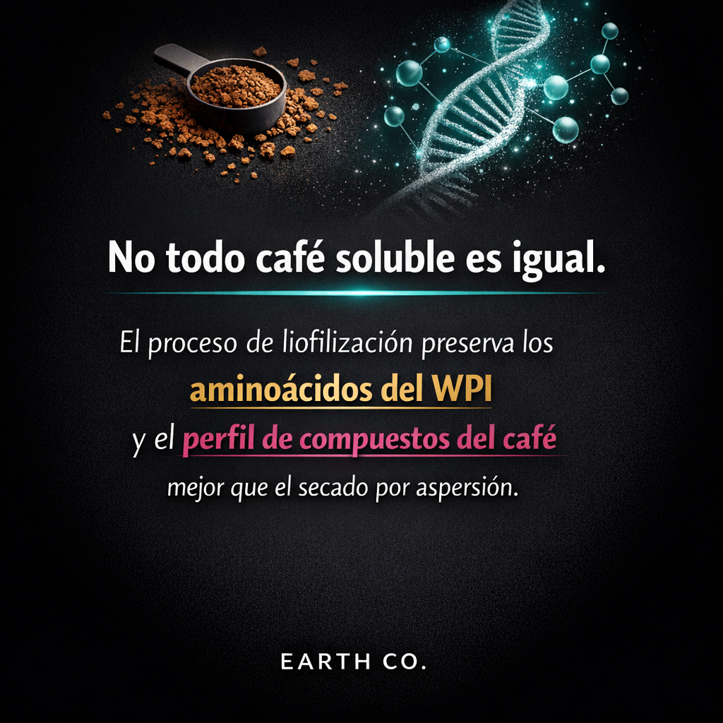 Café liofilizado con proteína: cómo el proceso de liofilización preserva los aminoácidos activos
