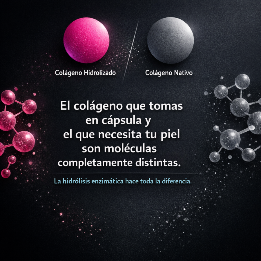 Colágeno hidrolizado vs colágeno nativo: por qué solo uno llega a tu dermis