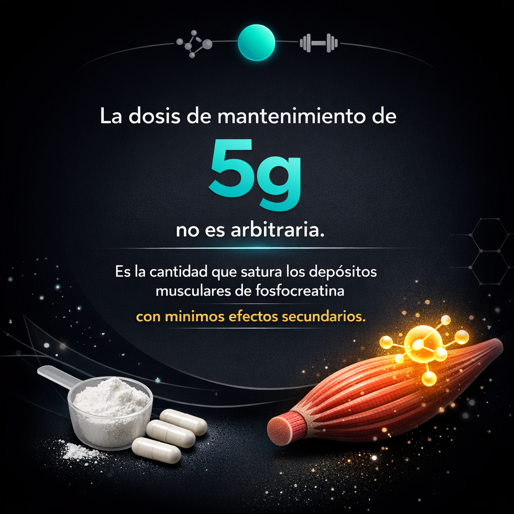 5 gramos de creatina al día: por qué esa dosis específica y qué pasa si tomas menos