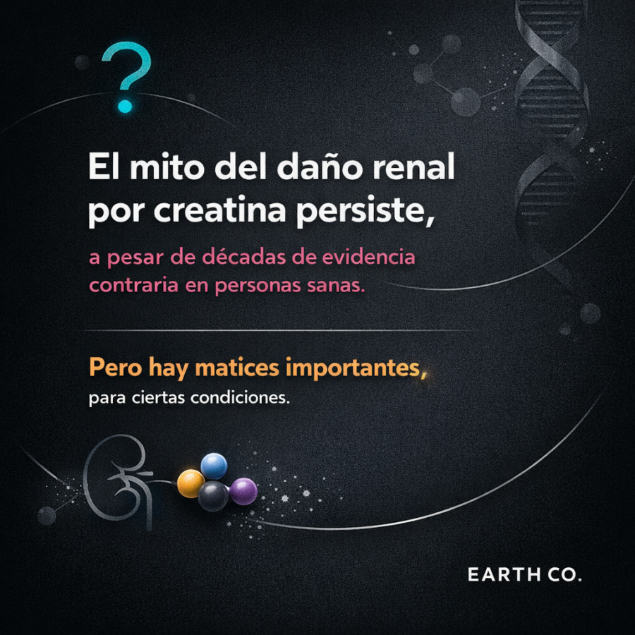 ¿La creatina daña los riñones? La evidencia en personas sanas y con condiciones previas