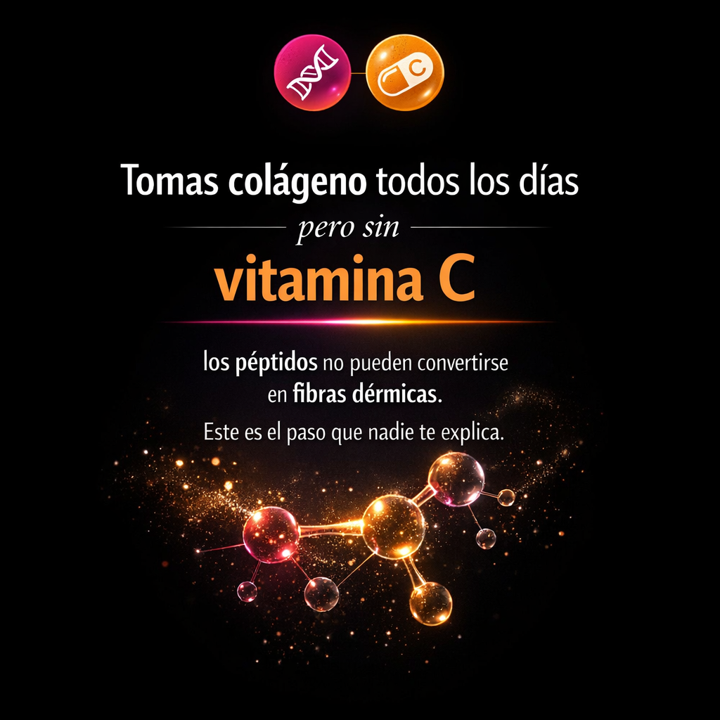 Vitamina C y colágeno: el cofactor sin el que tu suplemento no funciona