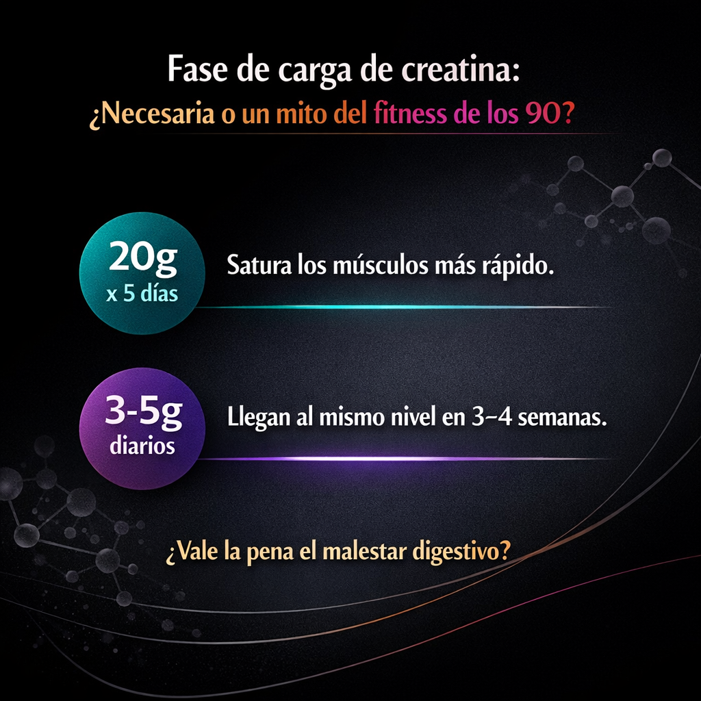 Fase de carga de creatina: ¿necesaria o un mito del fitness de los 90?