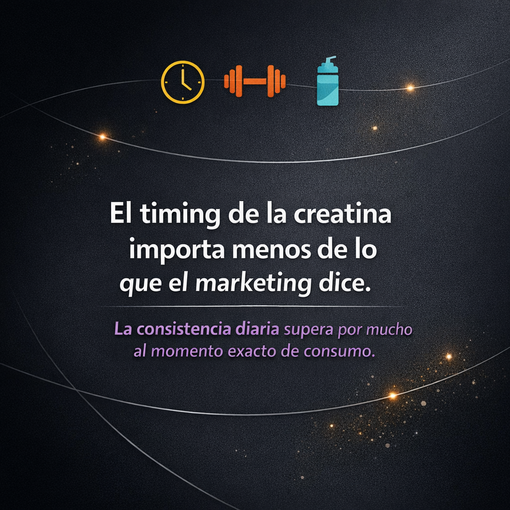 Cuándo tomar la creatina: antes, durante o después del entrenamiento — lo que dice la evidencia